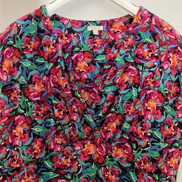 Talbots Dresses & Skirts - Talbots 1X Fit and Flare Midi Dress V-Neck Floral